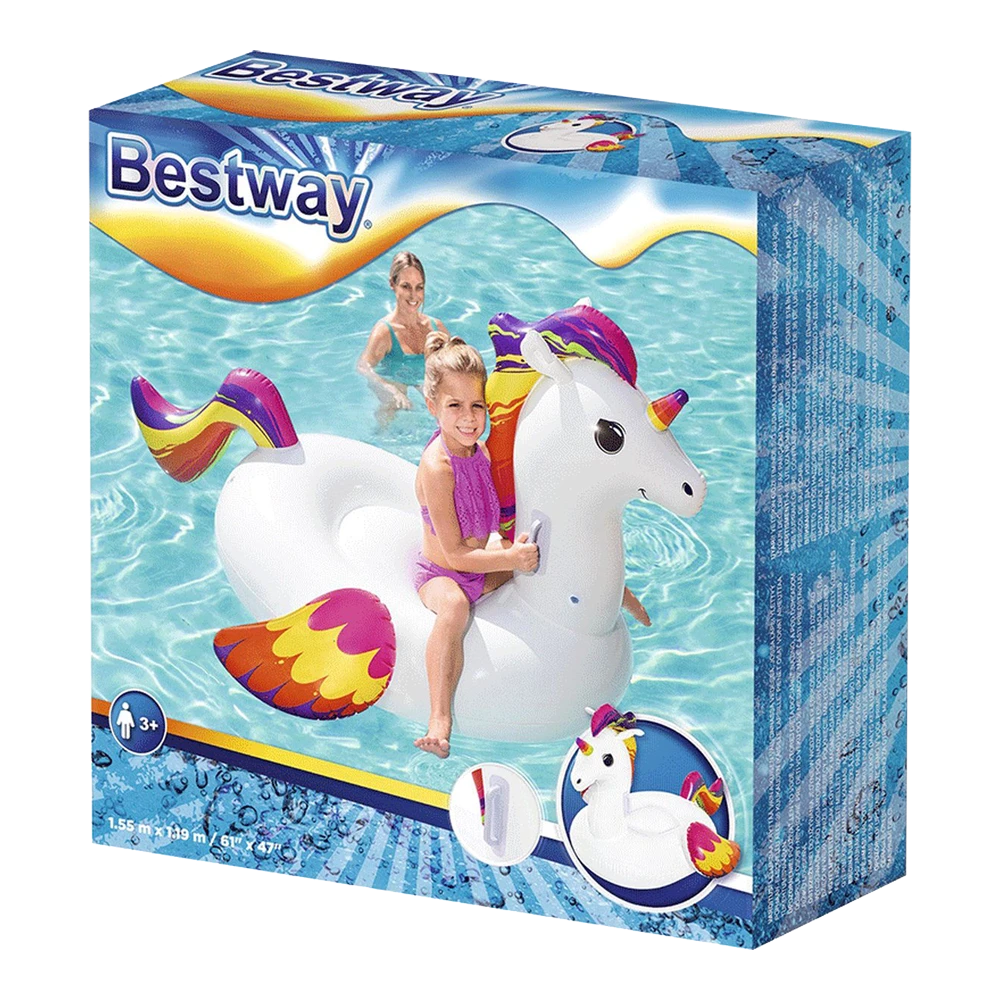 Bestway Fantasy Unicorn Opblaasfiguur - 150cm 3 Bestway Fantasy Unicorn Opblaasfiguur - 150cm - Afbeelding 3