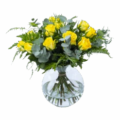 Boeket Rosa Geel Middel