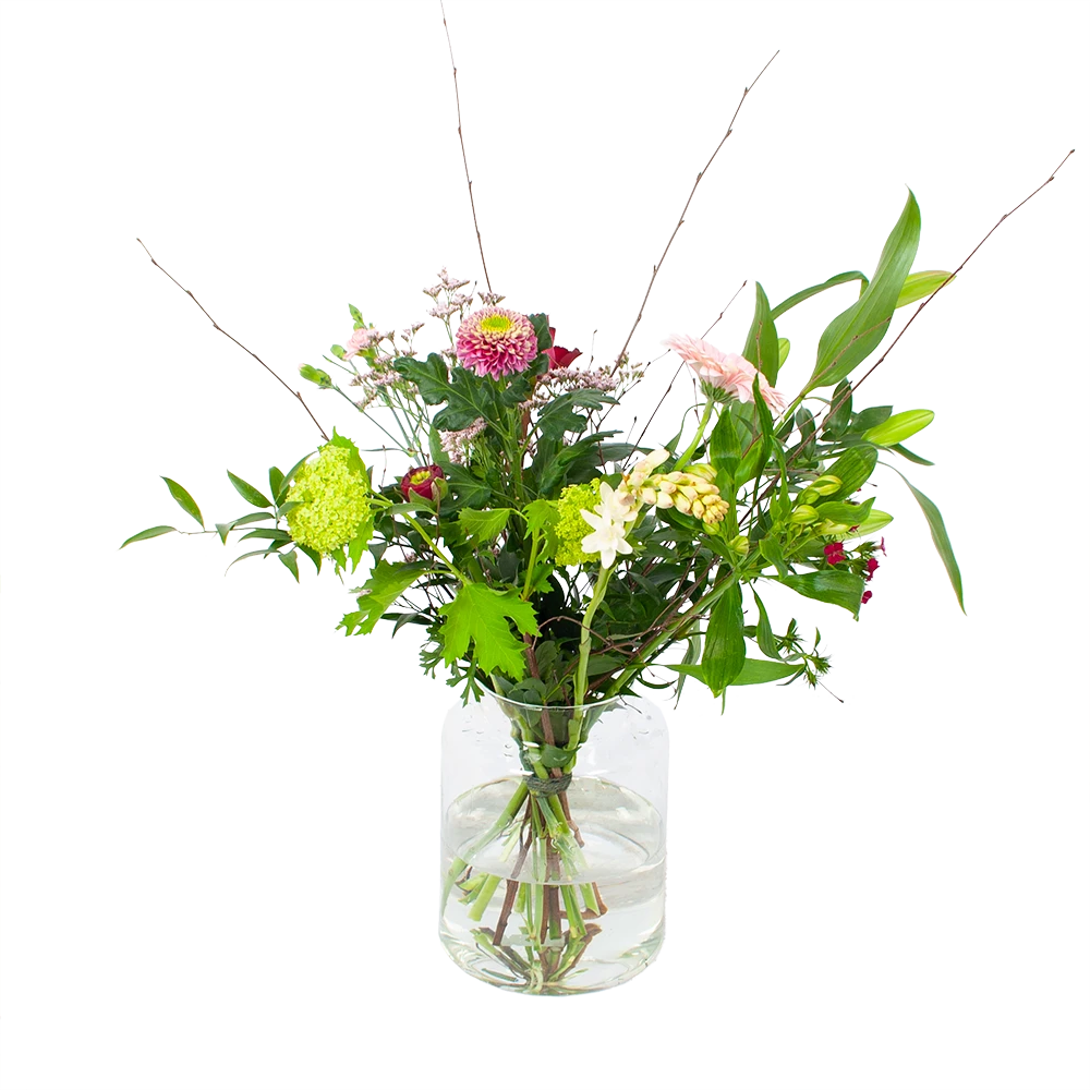 Boeket Roze Verrassing Klein 1 Boeket Roze Verrassing Klein