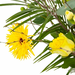 Boeket Vrolijk Geel Klein -Gardena Winkel boeket vrolijk geel boeketten 3 1