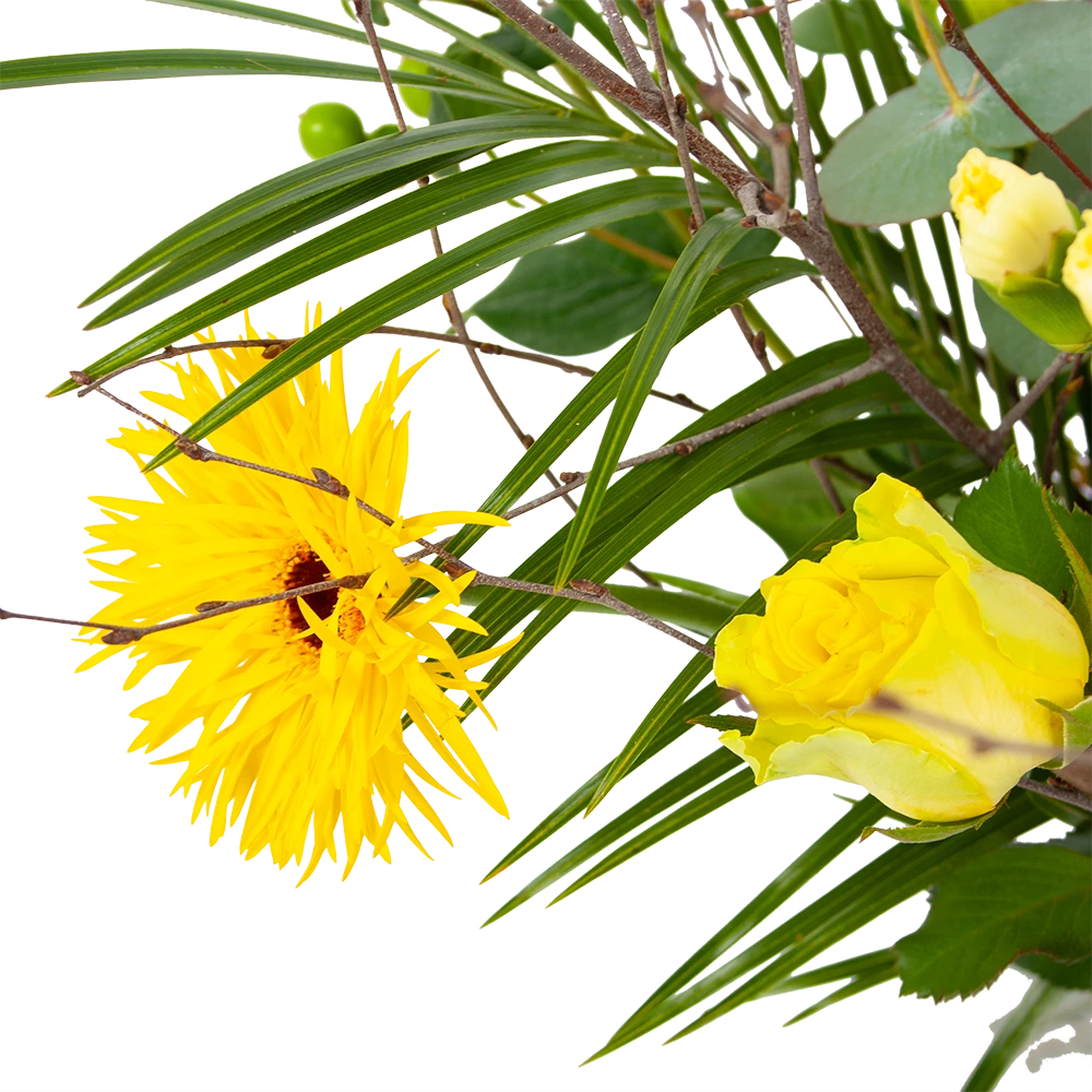Boeket Vrolijk Geel Middel 3 Boeket Vrolijk Geel Middel - Afbeelding 3