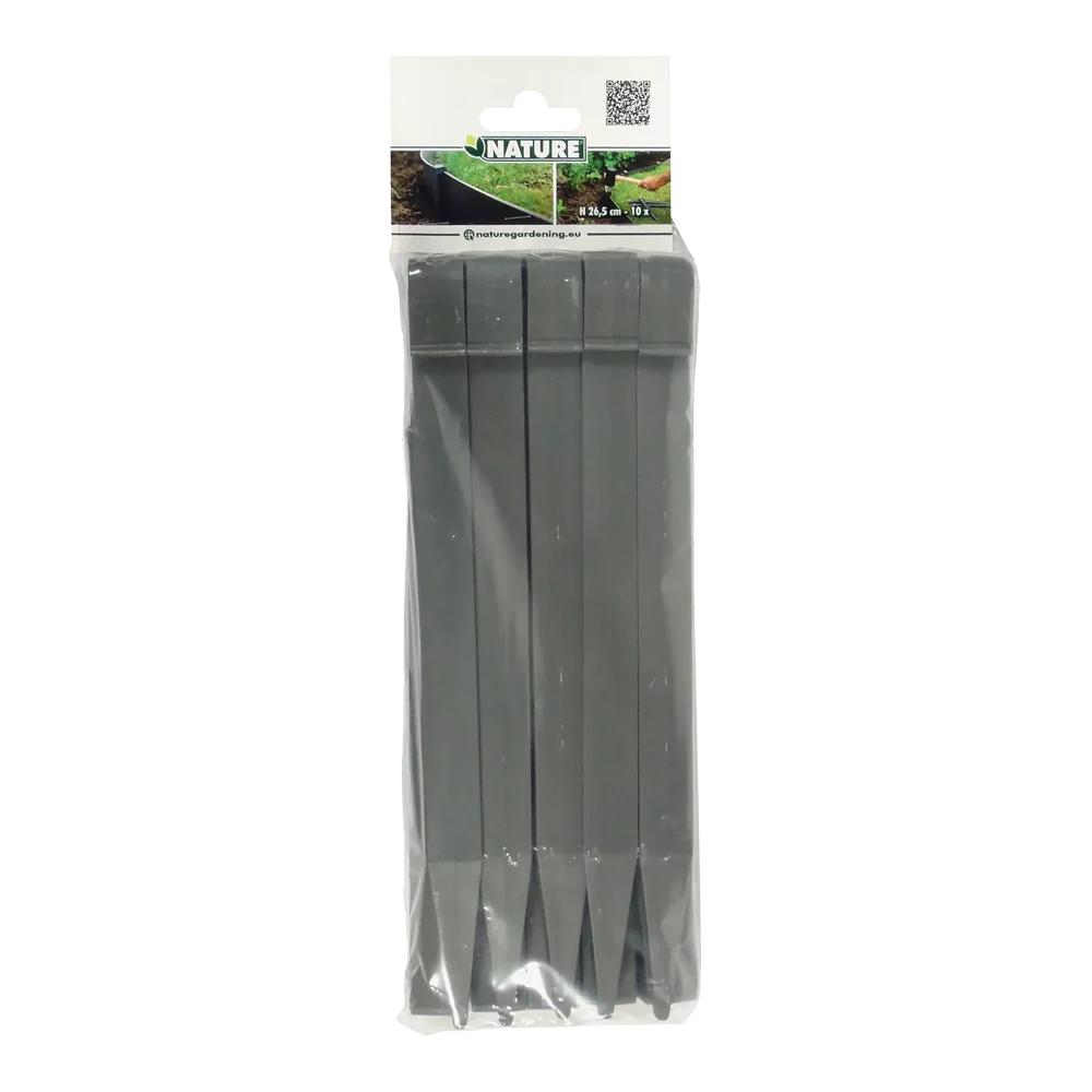 Borderrandpennen 26,7cm - 10 Stuks - Grijs - Nature 2 Borderrandpennen 26,7cm - 10 Stuks - Grijs - Nature - Afbeelding 2