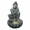 Buddha Met Waterschaal - 82cm Hoog - Polystone