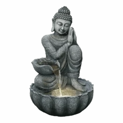 Buddha Met Waterschaal - 82cm Hoog - Polystone