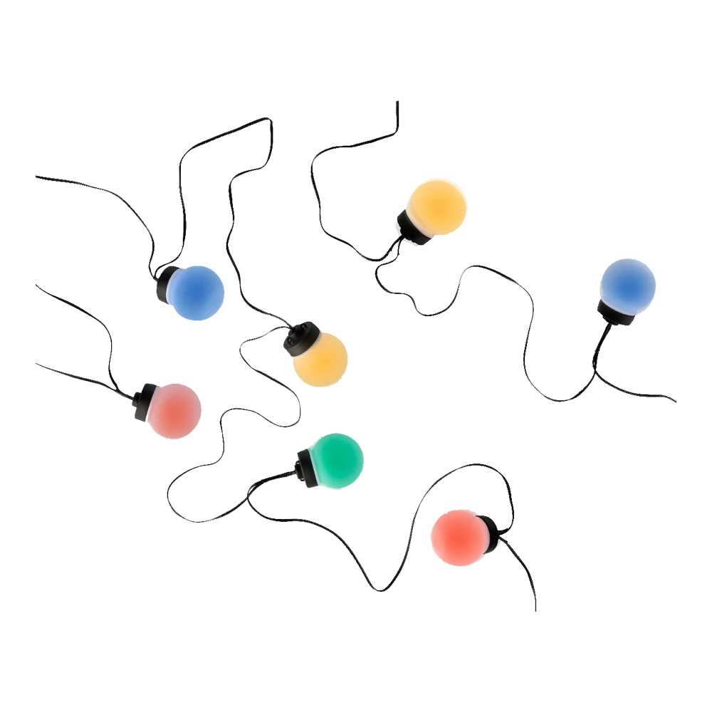 Lumineo Budget Feestverlichting Lichtsnoer - Bolvorm - 950cm - 20 LEDS - Multi - Afbeelding 3