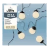 Lumineo Budget Feestverlichting Lichtsnoer - Bolvorm - 950cm - 20 LEDS - Warm Wit