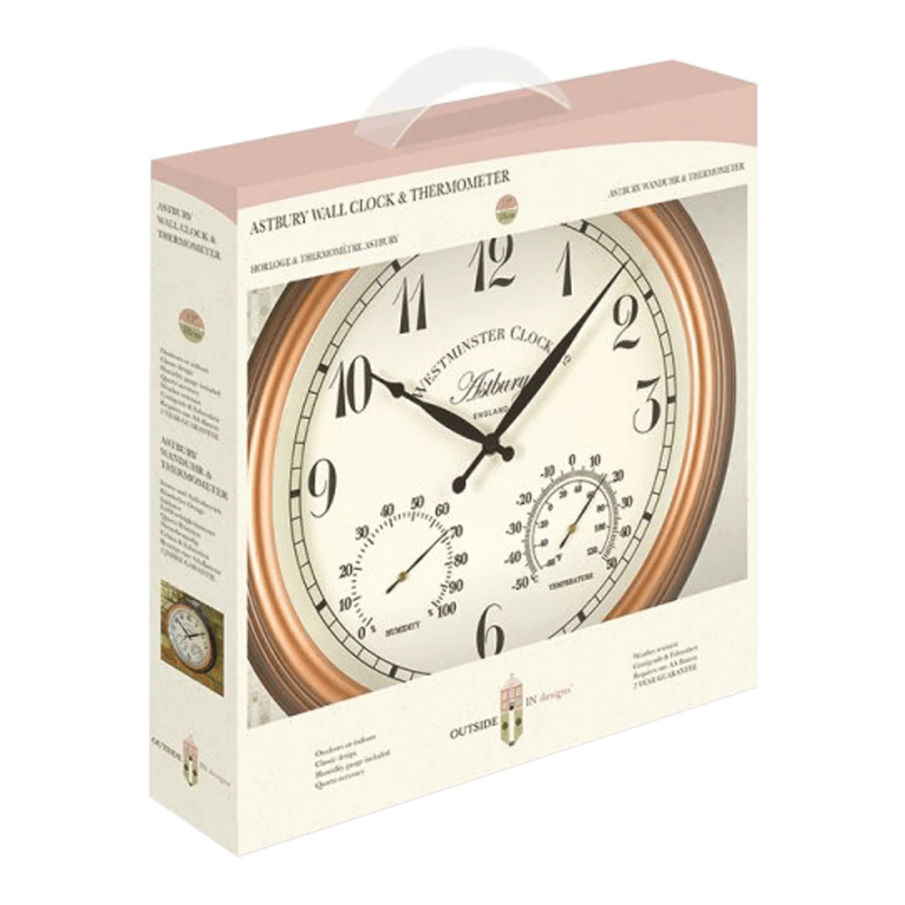 Buitenklok Astbury - 2in1 - 30cm 3 Buitenklok Astbury - 2in1 - 30cm - Afbeelding 3