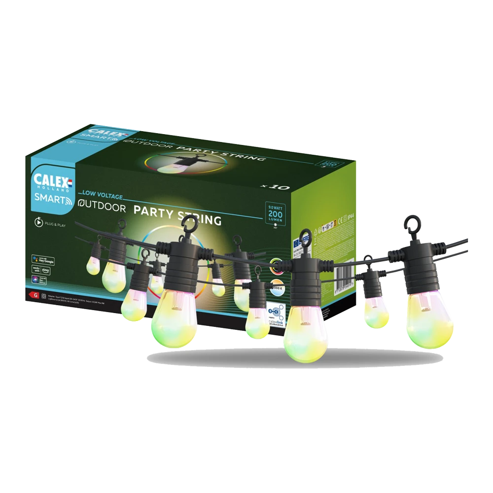 Calex Smart Outdoor Feestverlichting/Partystring - 10M 24V 1 Calex Smart Outdoor Feestverlichting/Partystring - 10M 24V