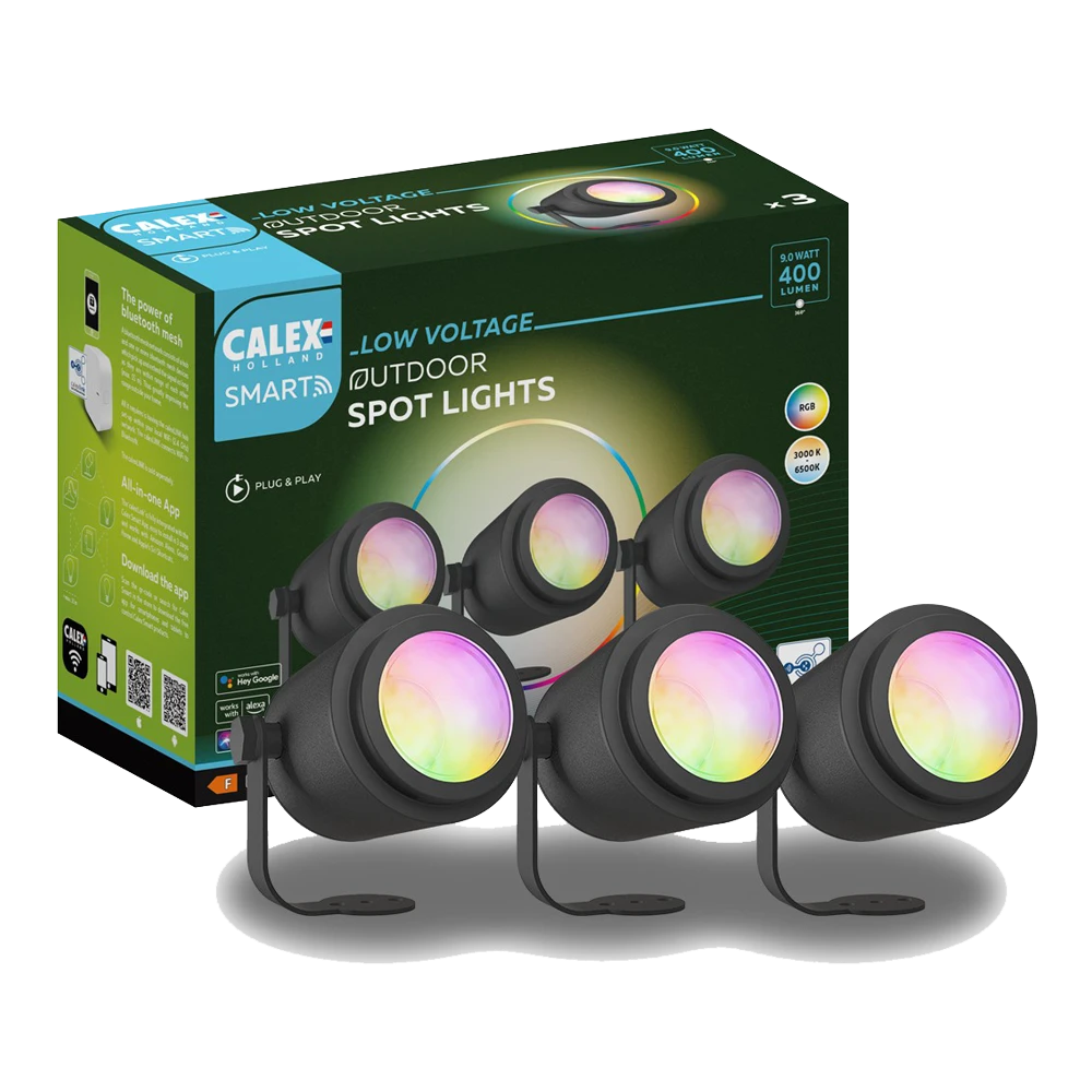 Calex Smart Outdoor Tuinspots/Grondspots - Set Of 3 - 24V 1 Calex Smart Outdoor Tuinspots/Grondspots - Set Of 3 - 24V