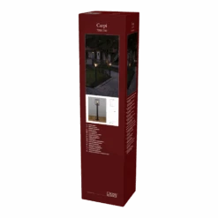 Konstsmide Carpi 230V 1 Lichts Staande Buitenlamp E27, 16x100cm, Transparant Glas, Max 60W -Gardena Winkel carpi 230v 1 lichts staande buitenlamp e27 16x100cm transparant glas 5