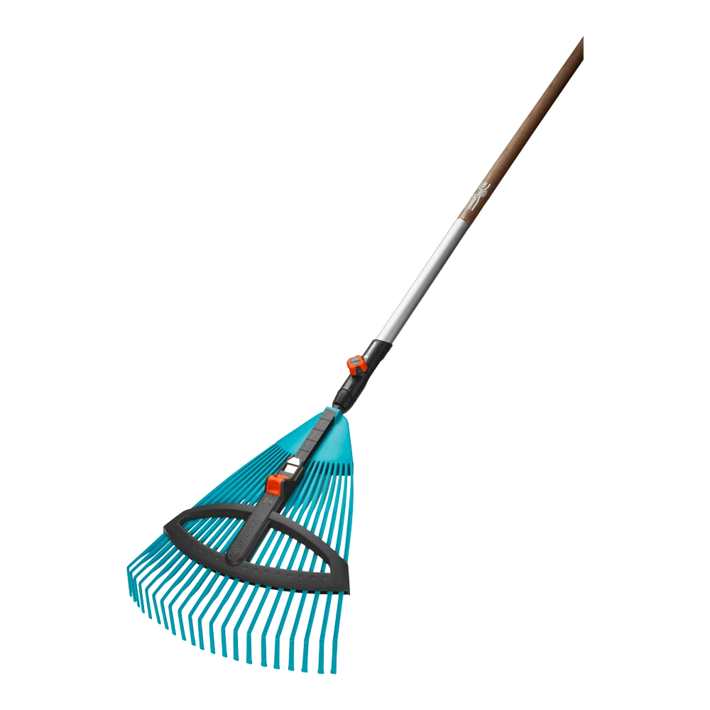 Combisysteem Kunststof Bladhark, Verstelbaar Met Steel - 35cm - Gardena 1 Combisysteem Kunststof Bladhark, Verstelbaar Met Steel - 35cm - Gardena