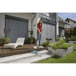 Combisysteem Terrasbezem - 32cm - Grijs - Gardena -Gardena Winkel combisysteem terrasbezem 32cm grijs gardena 5 2
