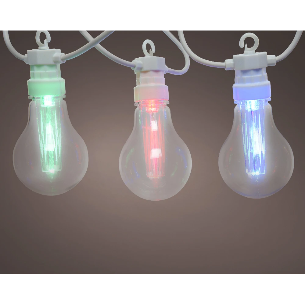 Lumineo Feestverlichting Lichtsnoer - 950cm - 20 LEDS - Multi 2 Lumineo Feestverlichting Lichtsnoer - 950cm - 20 LEDS - Multi - Afbeelding 2