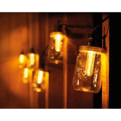 Lumineo Feestverlichting Lichtsnoer Weckpotjes - 950cm - 20 LEDS - Klassiek Warm 6 Lumineo Feestverlichting Lichtsnoer Weckpotjes - 950cm - 20 LEDS - Klassiek Warm -Gardena Winkel feestverlichting lichtsnoer weckpotjes 950cm 20 leds klassiek warm netstroom 3 3