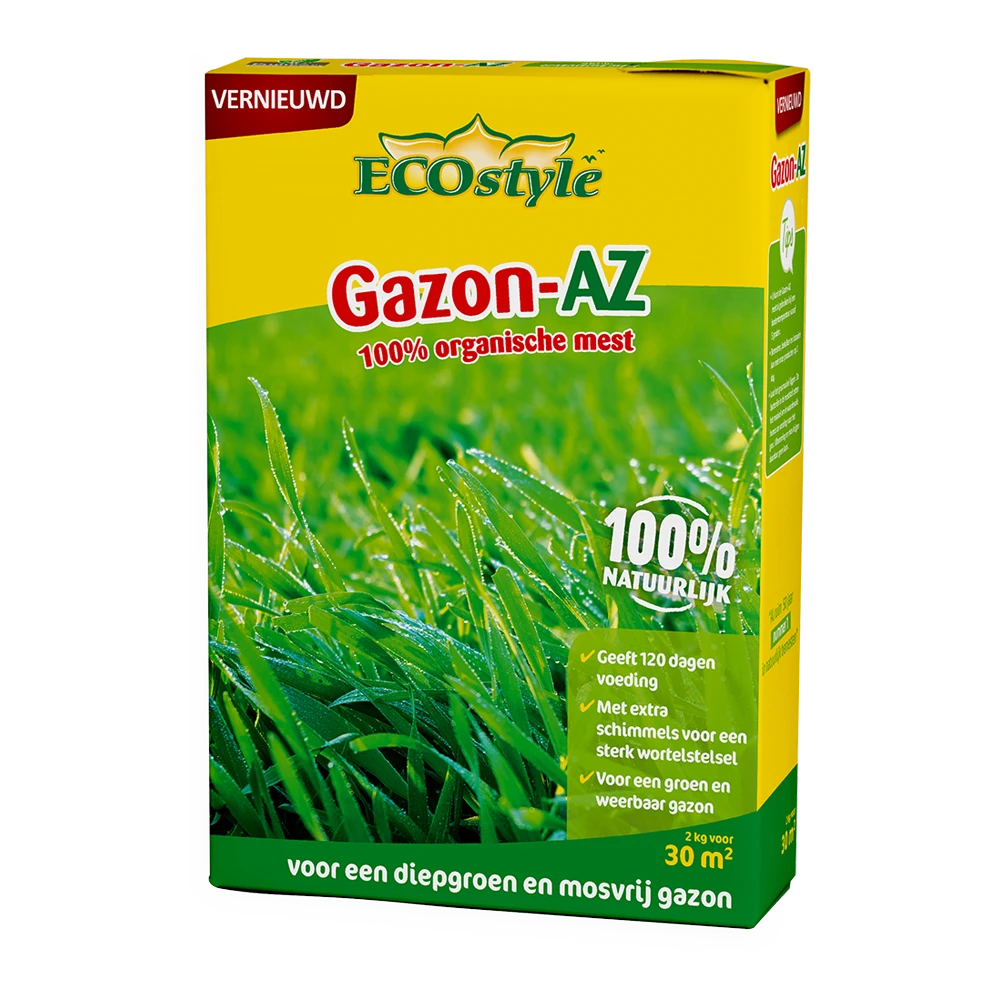 EcoStyle Gazon-AZ 2kg - Gazonmeststof 1 EcoStyle Gazon-AZ 2kg - Gazonmeststof