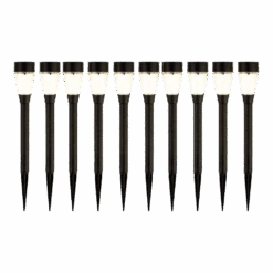 Lumineo LED Solar Tuinlamp - D6 X H32cm - Zwart - 10st. -Gardena Winkel led solar tuinlamp d6 x h32cm zwart 10st solar 4