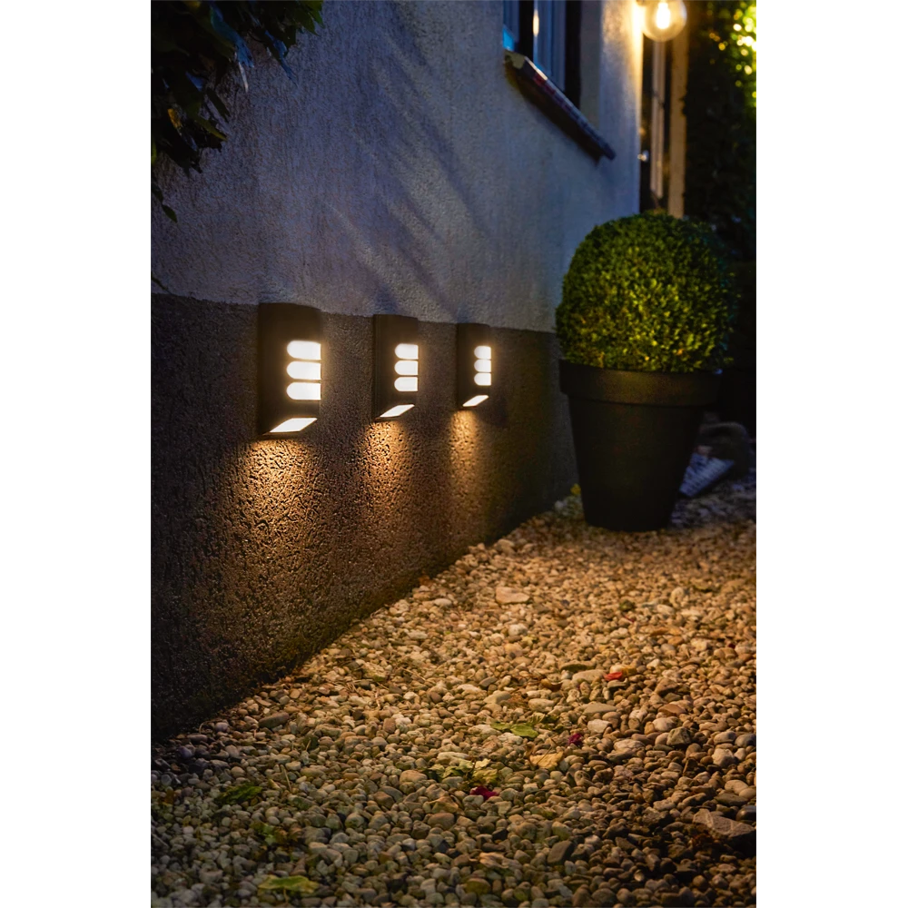 Luxform Hybride Solar Wandlamp Indiana 7,5-15 Lumen 3 Luxform Hybride Solar Wandlamp Indiana 7,5-15 Lumen - Afbeelding 3