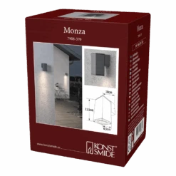 Konstsmide Monza 230V Wandlamp Downspot 13.5cm, GU10 Max 1x 35W -Gardena Winkel monza 230v wandlamp downspot 135cm gu10 max 1x 35w netstroom 4