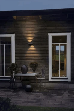 Konstsmide Monza PowerLED 230V Wandlamp Flush 6cm, 2x 6W -Gardena Winkel monza powerled 230v wandlamp flush 6cm 2x 6w netstroom 5