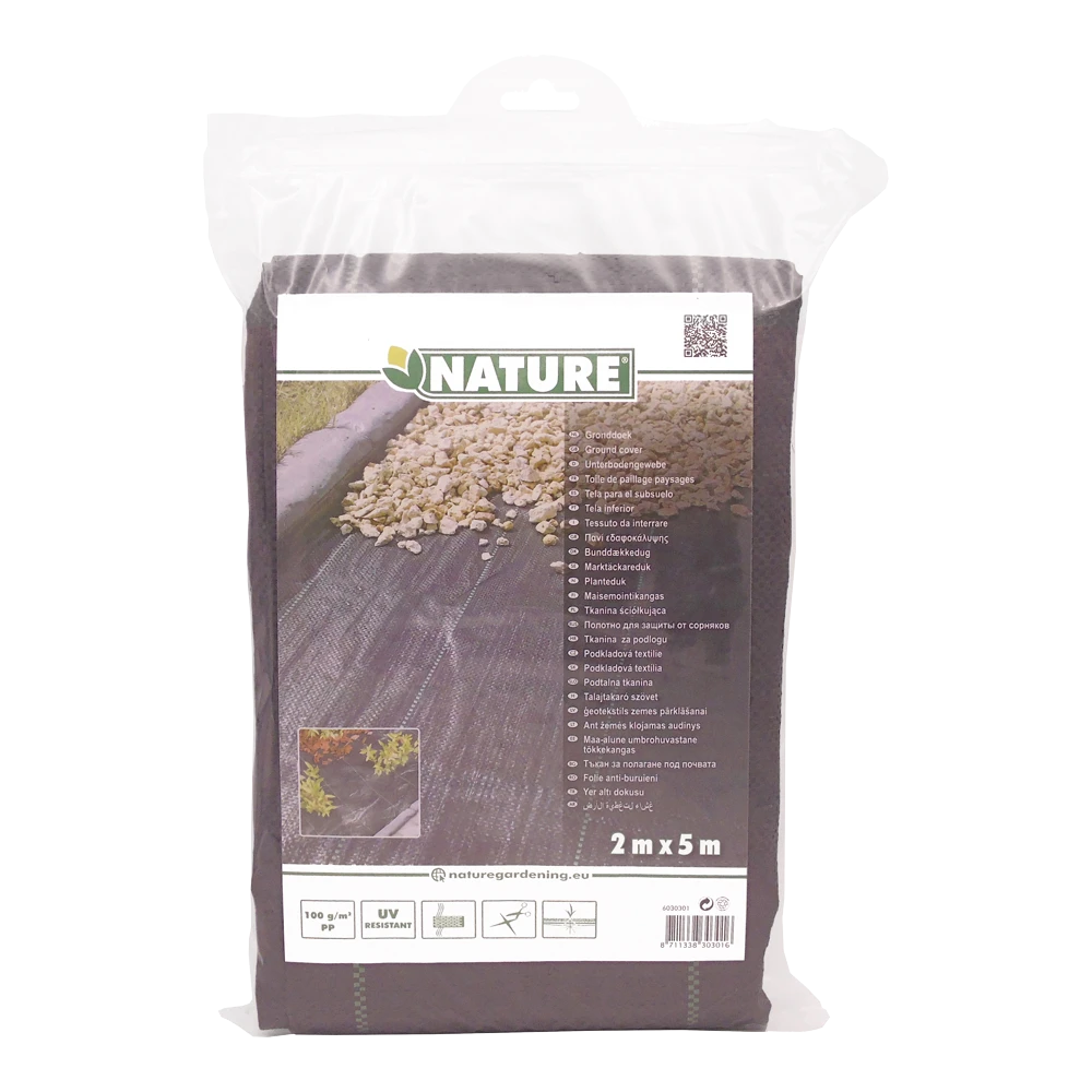 Nature - Gronddoek Zwart 2x5m 5 Nature - Gronddoek Zwart 2x5m - Afbeelding 5