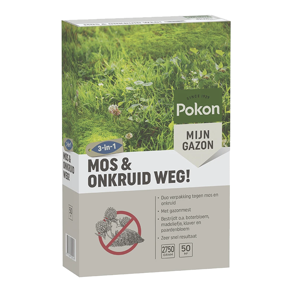 Pokon Mos En Onkruid Weg! 3-in-1 Voor 50mu00b2 - Onkruid En Aanslag 1 Pokon Mos En Onkruid Weg! 3-in-1 Voor 50mu00b2 - Onkruid En Aanslag