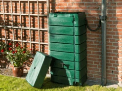 Regentank 276L Kunststof - Groen - H135x60x40cm - Nature -Gardena Winkel regentank 276l kunststof groen h135x60x40cm 5 4