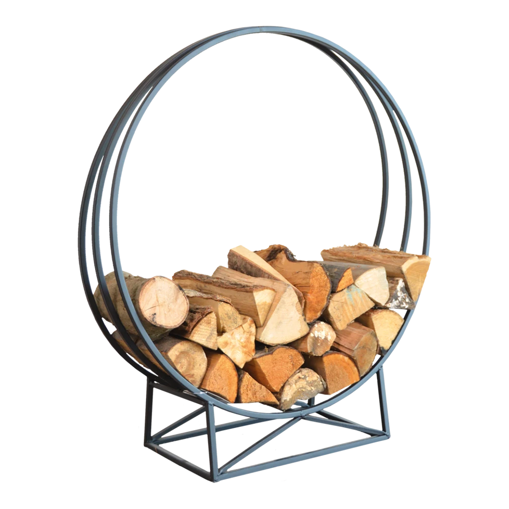 Ronde Houtopslag - Fancy Flames 1 Ronde Houtopslag - Fancy Flames