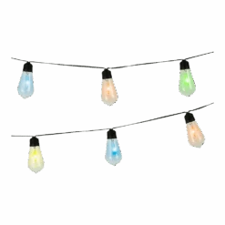 Lumineo Solar Feestverlichting Lichtsnoer - Flashing Effect - 180cm - 10 LEDS - Multi -Gardena Winkel solar feestverlichting lichtsnoer flashing effect 180cm 10 leds multi solar 3 3