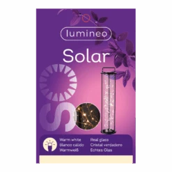 Lumineo Solar Lantaarn - LED - D20 X H79cm - Zwart