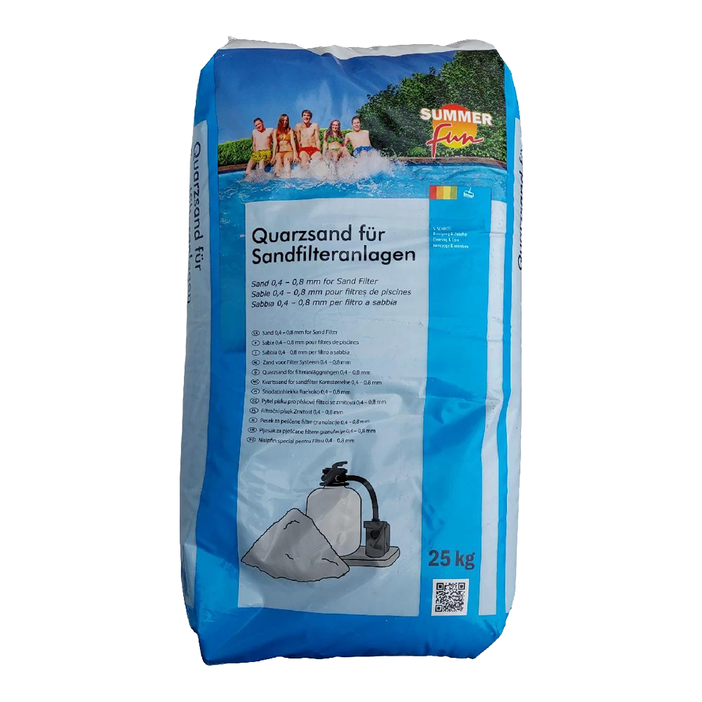 Summer Fun Filterzand 0,4 Tot 0,8 Mm 25 Kg