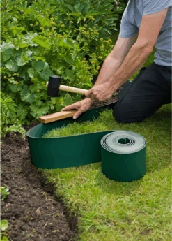 Tuinborderrand PE Groen 3mm - 10x0,15m - Nature -Gardena Winkel tuinborderrand pe groen 3mm 10x0 15m nature 4