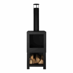 Tuinhaard Met Houtopslag - Fancy Flames