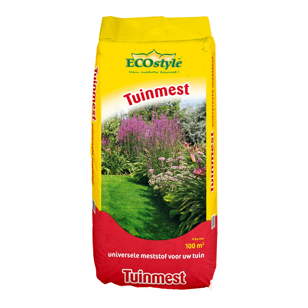EcoStyle Tuinmest 10kg - Tuinplanten Voeding, Gazonmeststof 1 EcoStyle Tuinmest 10kg - Tuinplanten Voeding, Gazonmeststof