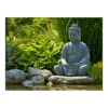 Tuinposter Buddha Met Hosta - L - 120x90cm