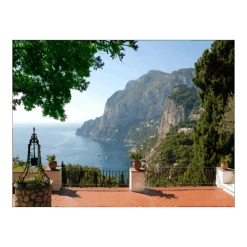 Tuinposter Mediterraans Terras - L - 120x90cm