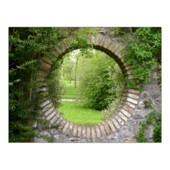 Tuinposter Stenen Doorkijk - 80x60cm