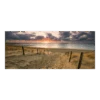 Tuinposter Strand Ondergaande Zon - 110x45cm