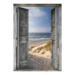 Tuinposter Stranddeur - 60x80cm