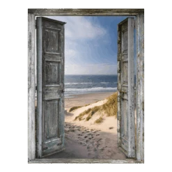 Tuinposter Stranddeur - L - 90x120cm