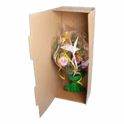 Boeket Paarse Passie Middel 10 Boeket Paarse Passie Middel -Gardena Winkel verpakking boeket open 1 75