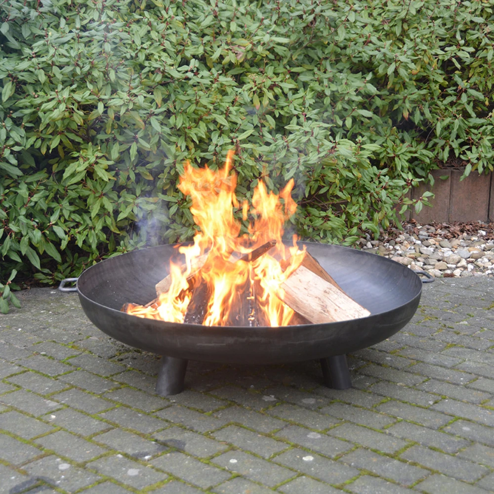 Vuuschaal Staal - D100cm - Fancy Flames 4 Vuuschaal Staal - D100cm - Fancy Flames - Afbeelding 4