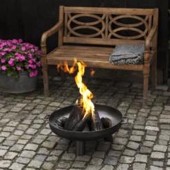 Vuuschaal Staal - D60cm - Fancy Flames -Gardena Winkel vuuschaal staal d60cm fancy flames 4