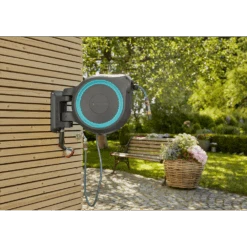 Wandslangenbox RollUp - M/L - 25m - Blauw - Gardena -Gardena Winkel wandslangenbox rollup m l 25m blauw gardena 5 7