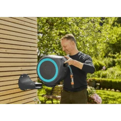Wandslangenbox RollUp - S - 15m - Blauw - Gardena -Gardena Winkel wandslangenbox rollup s 15m blauw gardena 4 7